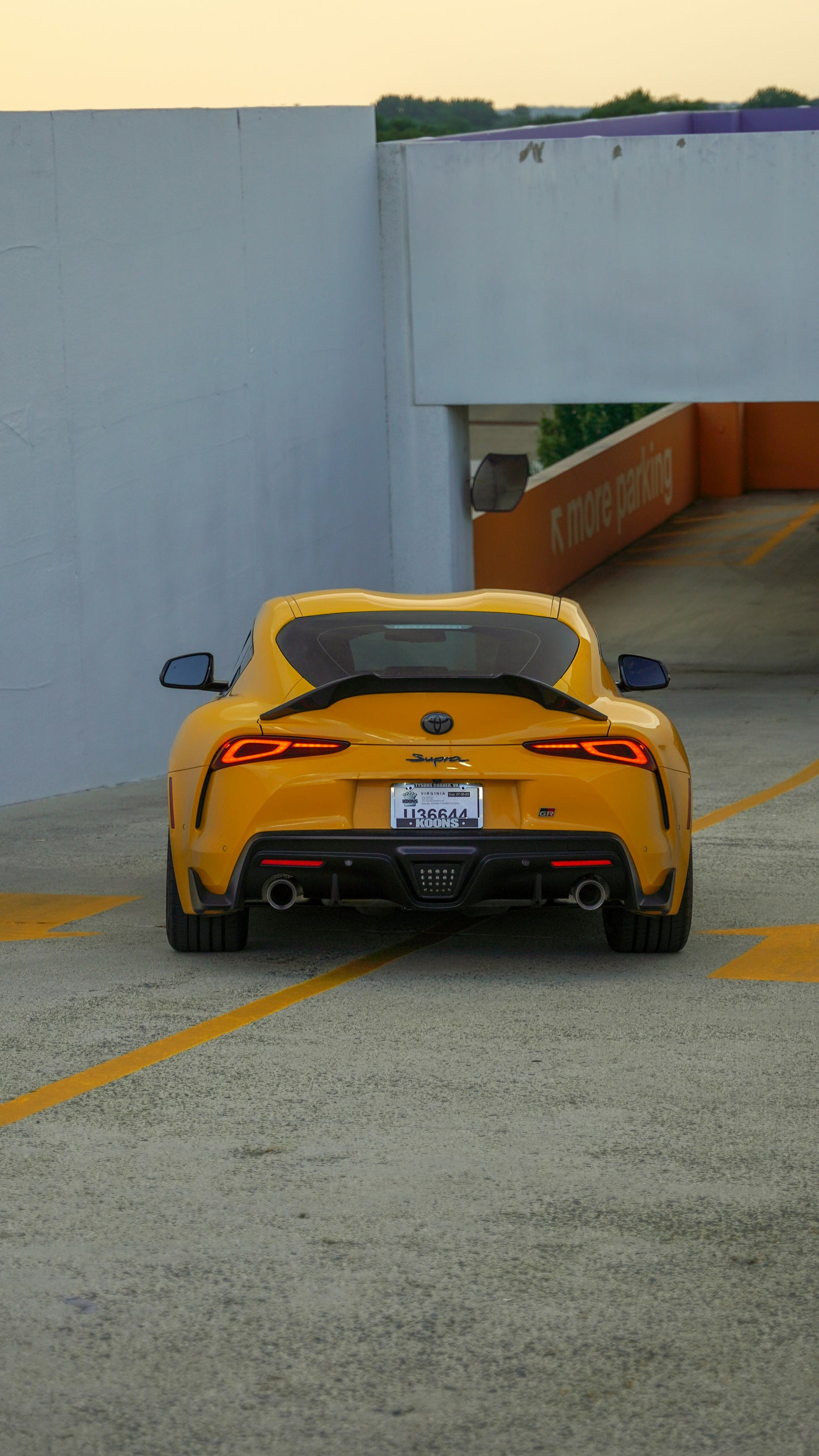 V Style Carbon Fiber Spoiler - Toyota Supra A90