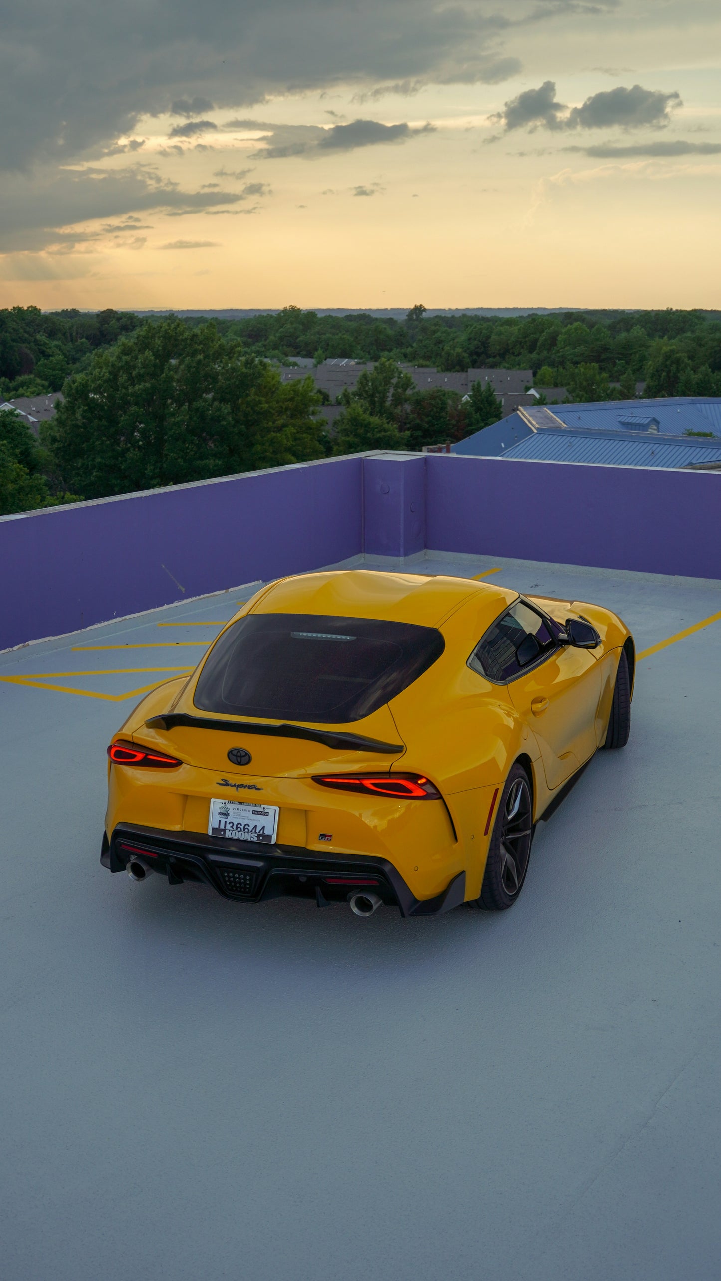 V Style Carbon Fiber Spoiler - Toyota Supra A90